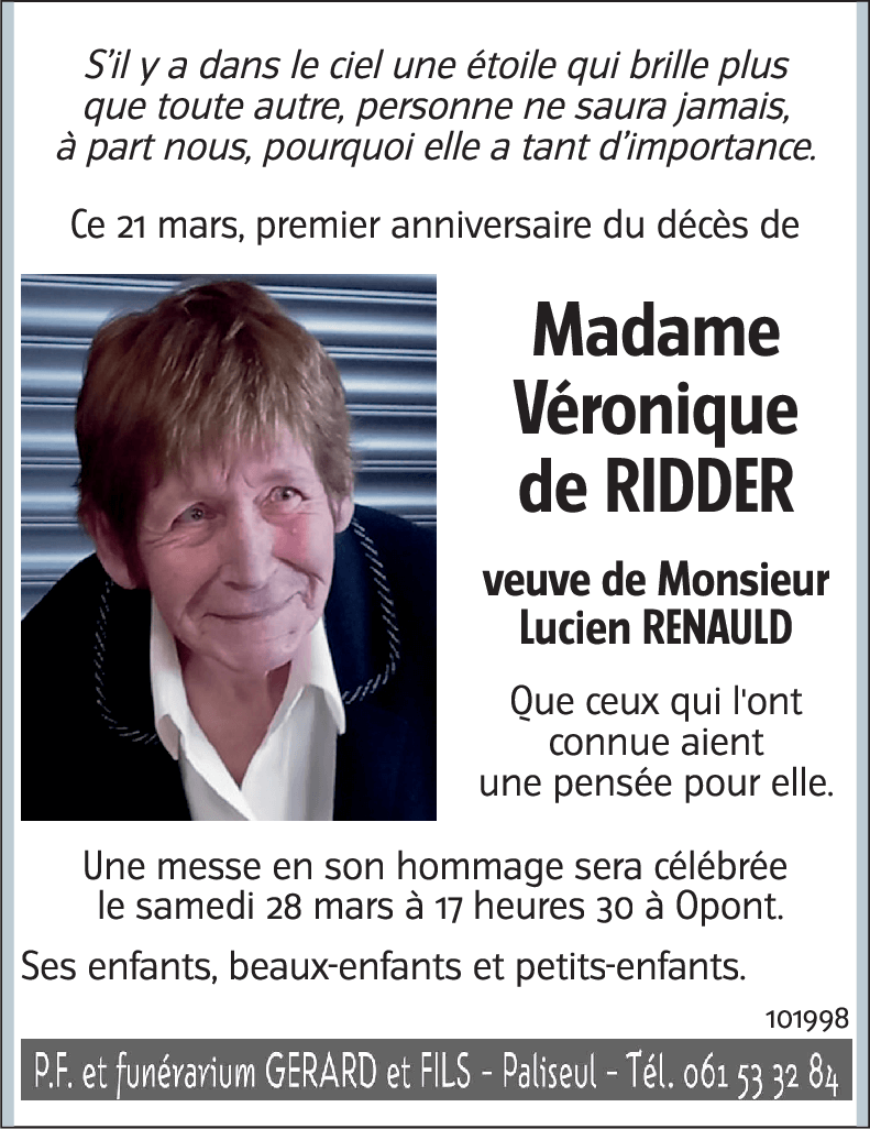 Véronique de RIDDER