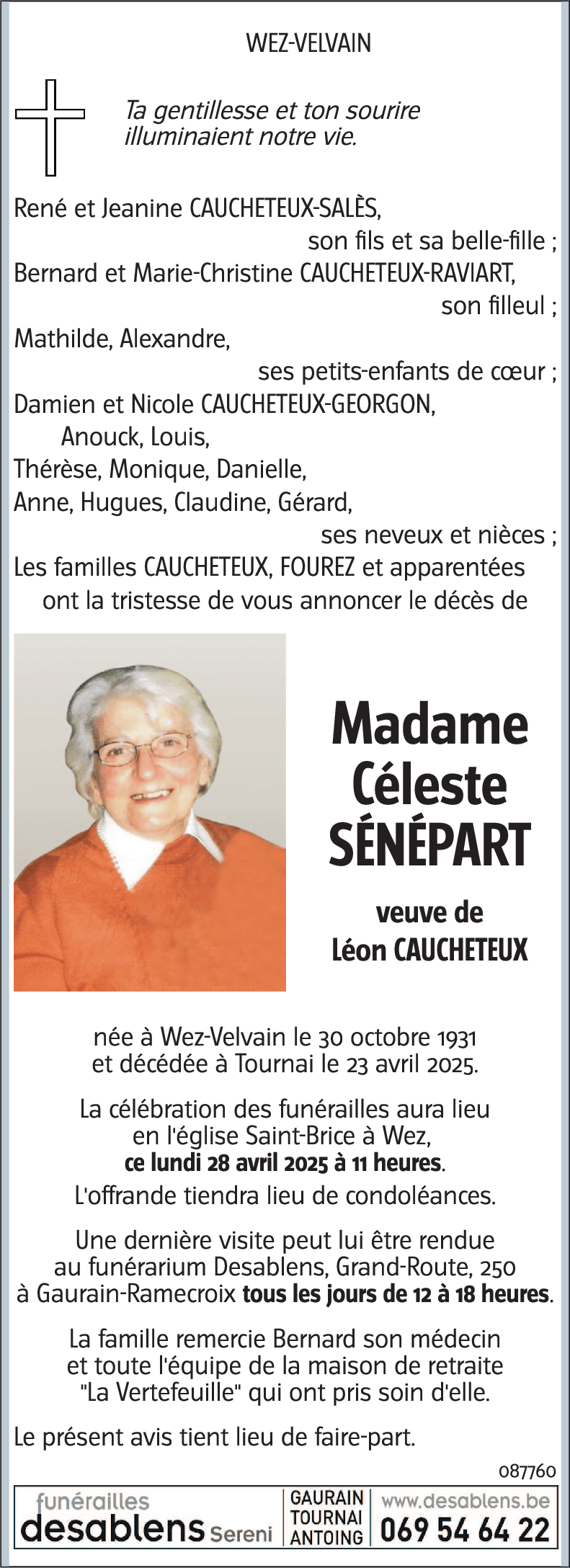 Céleste SÉNÉPART