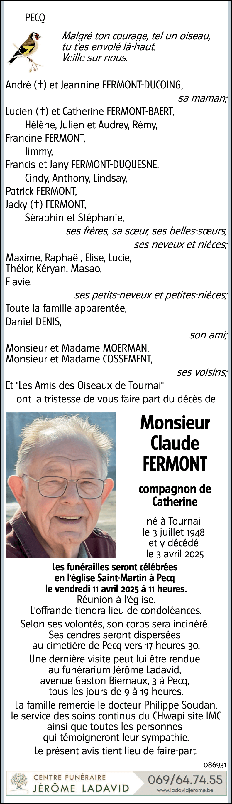 Claude FERMONT