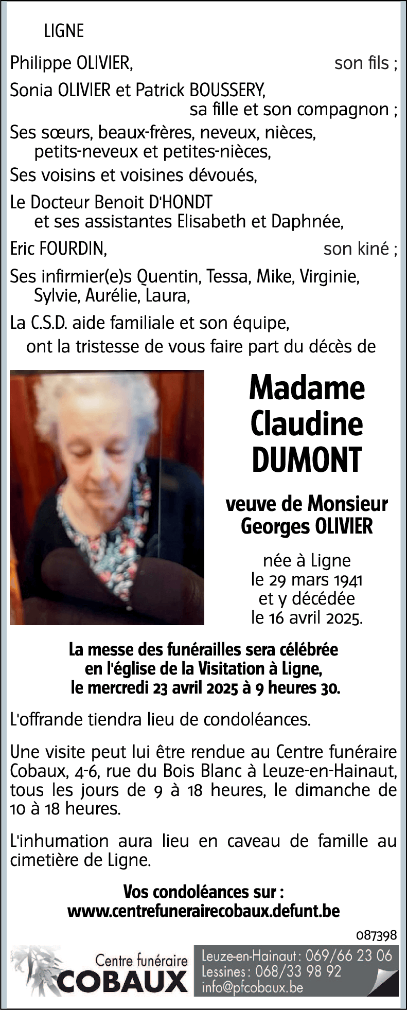 Claudine Dumont