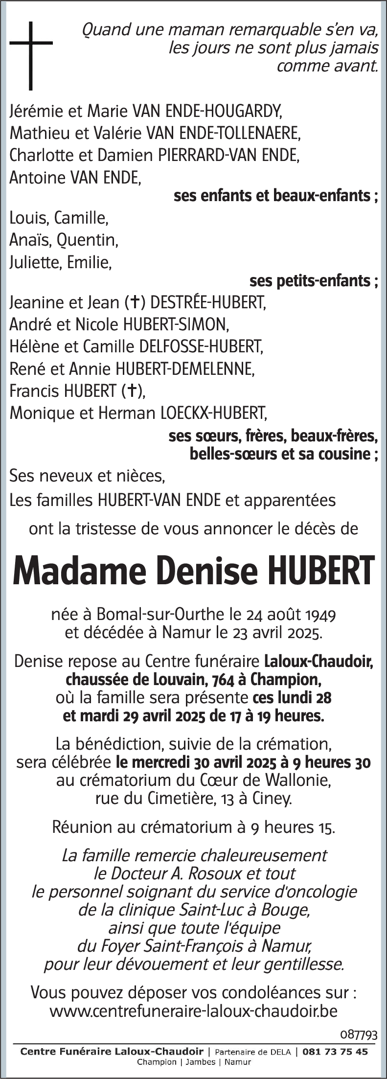 Denise HUBERT