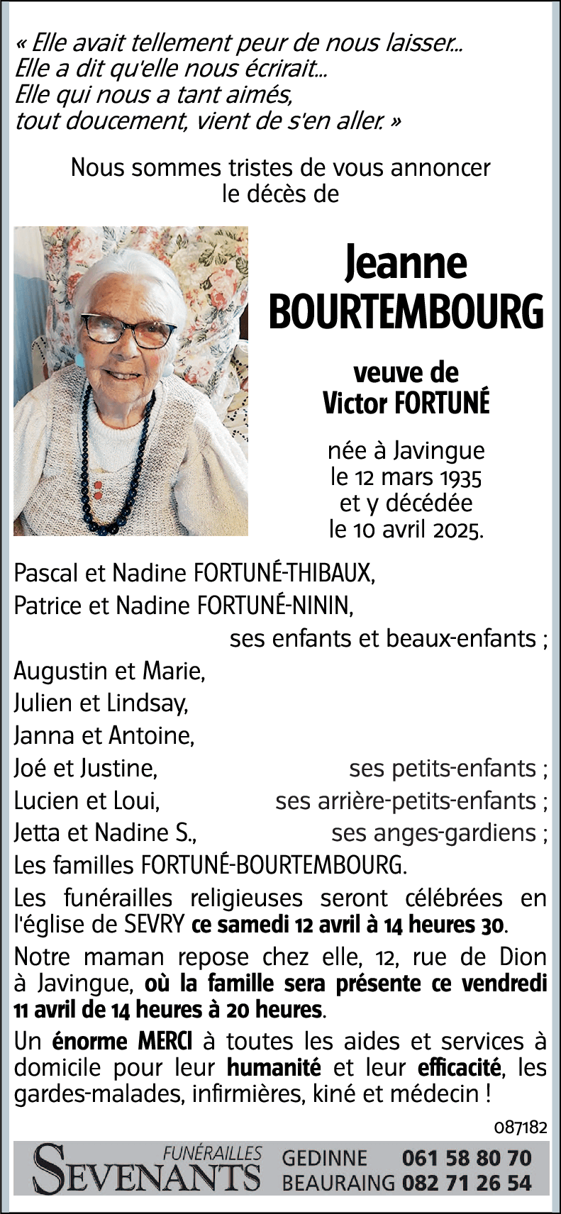 Jeanne BOURTEMBOURG