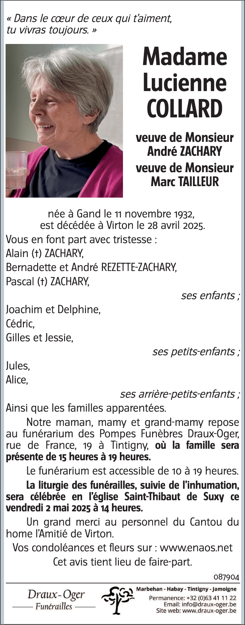 Lucienne COLLARD