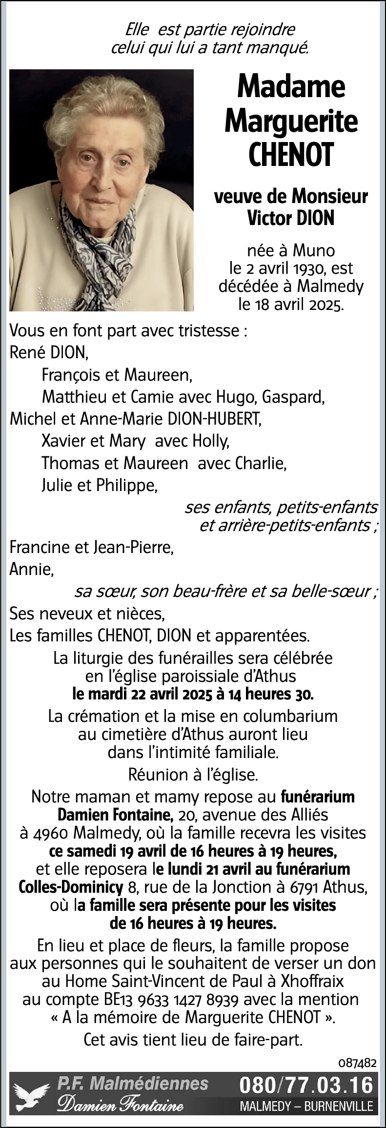 Marguerite CHENOT