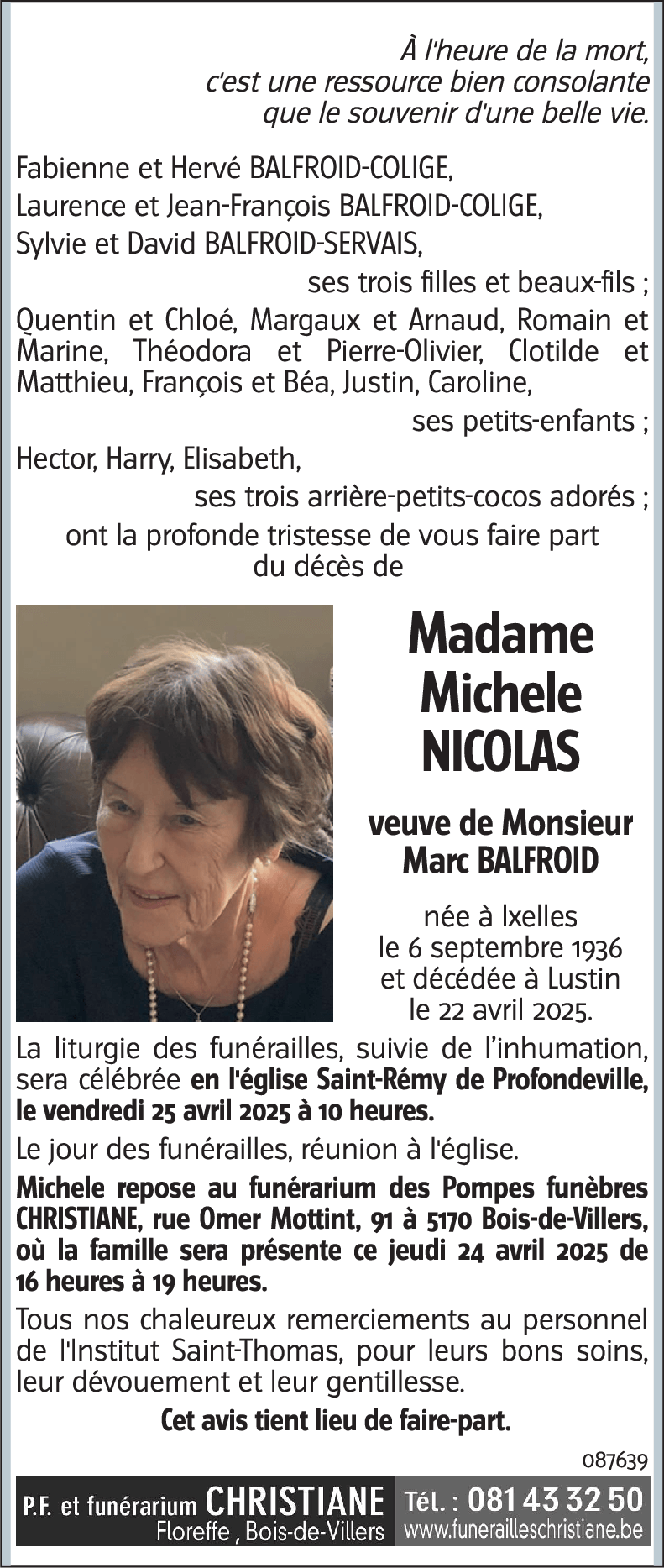 Michele NICOLAS
