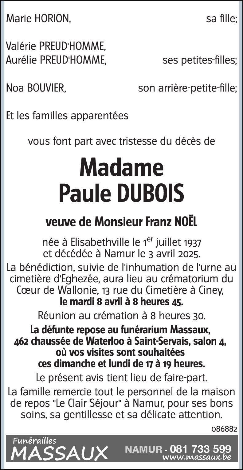 Paule DUBOIS