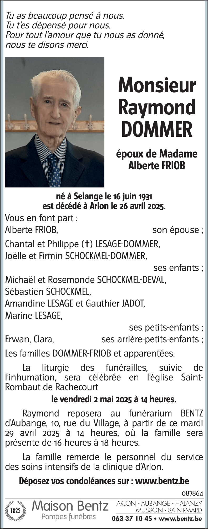 Raymond DOMMER