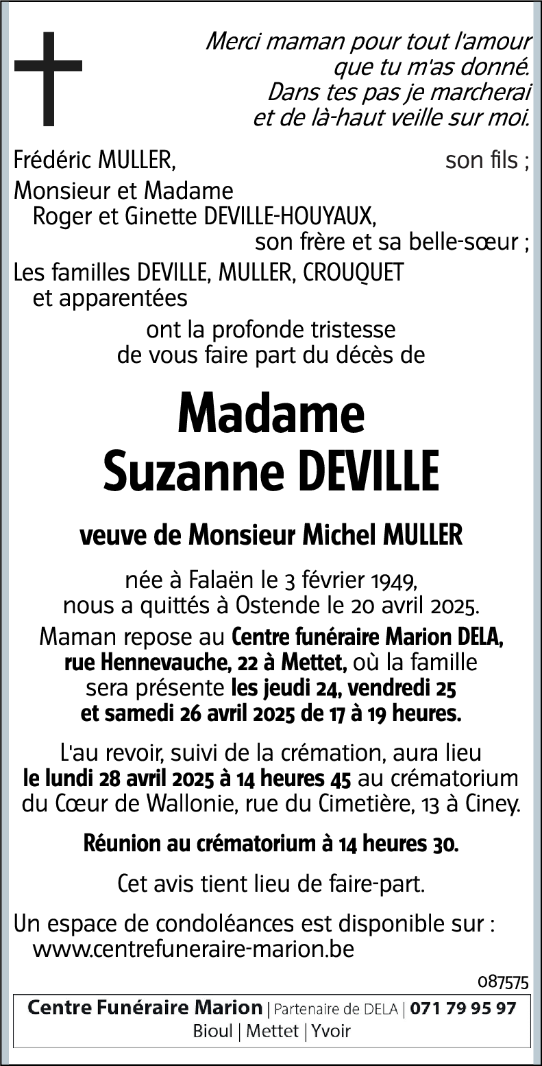 Suzanne DEVILLE