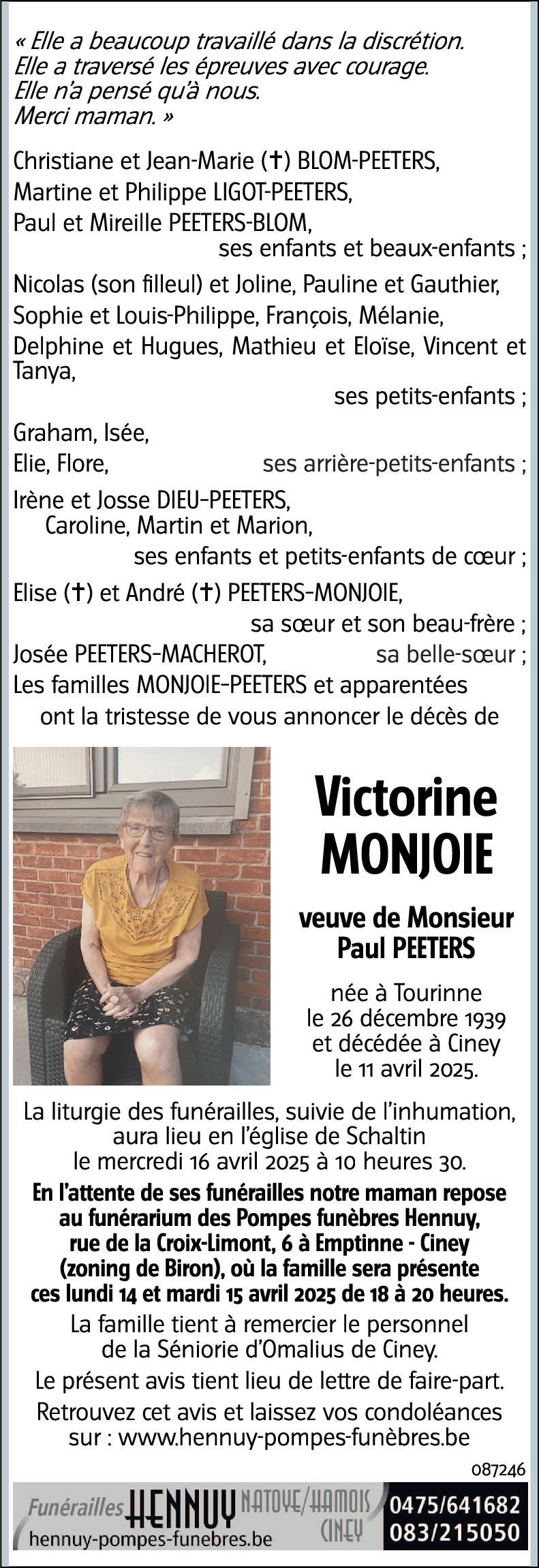 Victorine MONJOIE