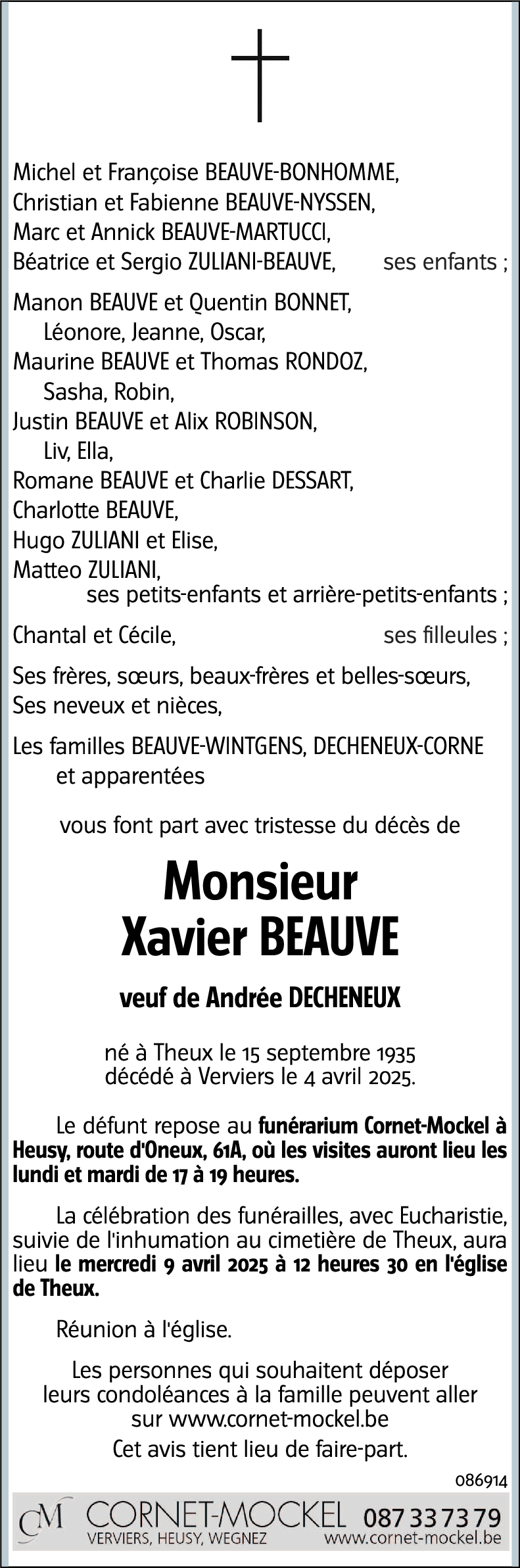 Xavier BEAUVE