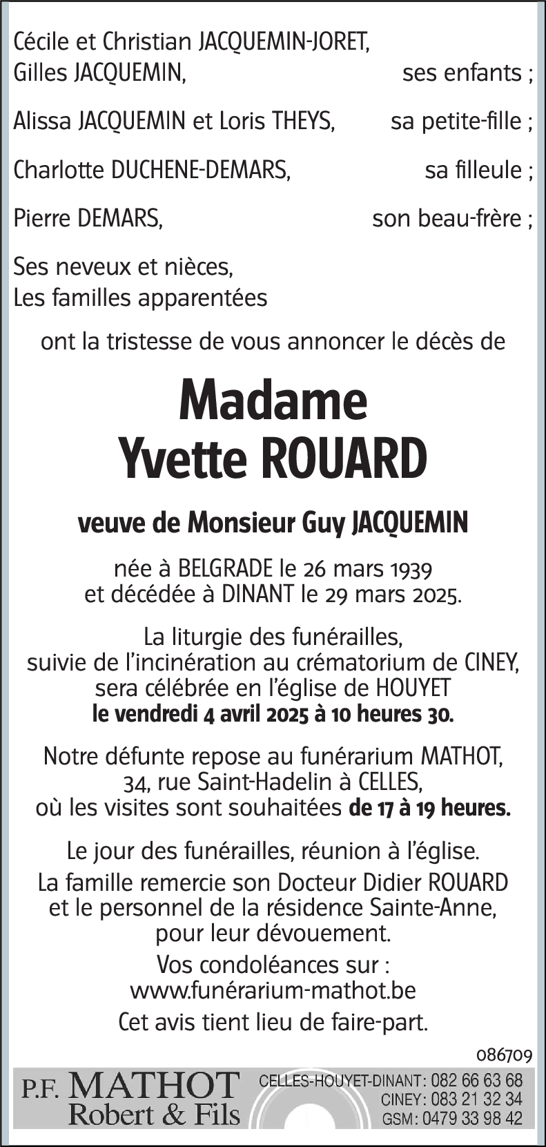 Yvette ROUARD