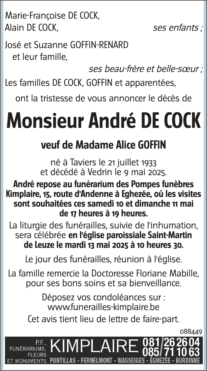 André DE COCK