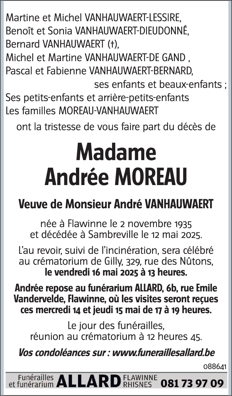 Andrée MOREAU