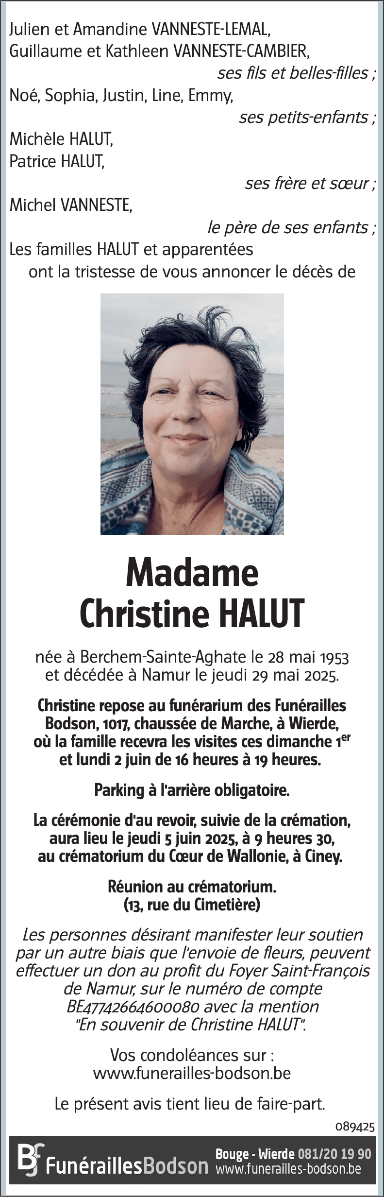 Christine HALUT