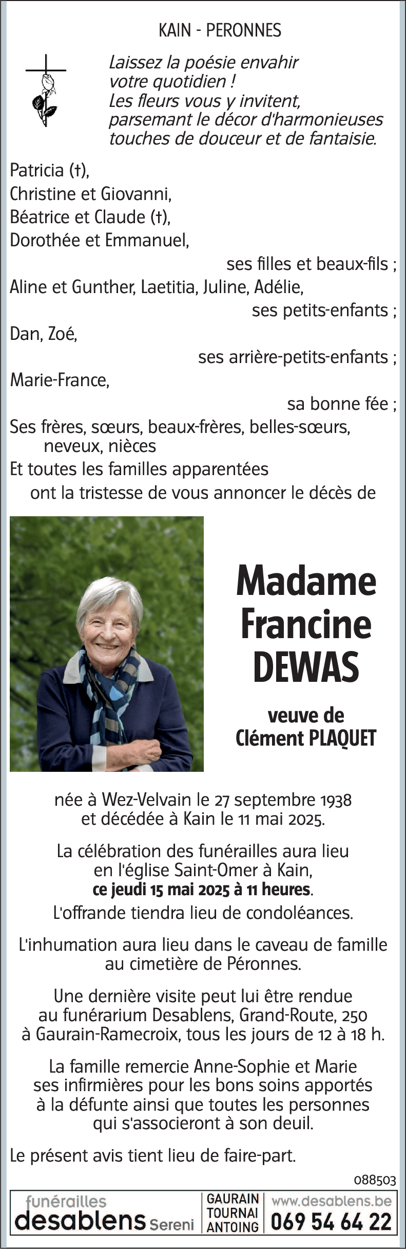 Francine DEWAS