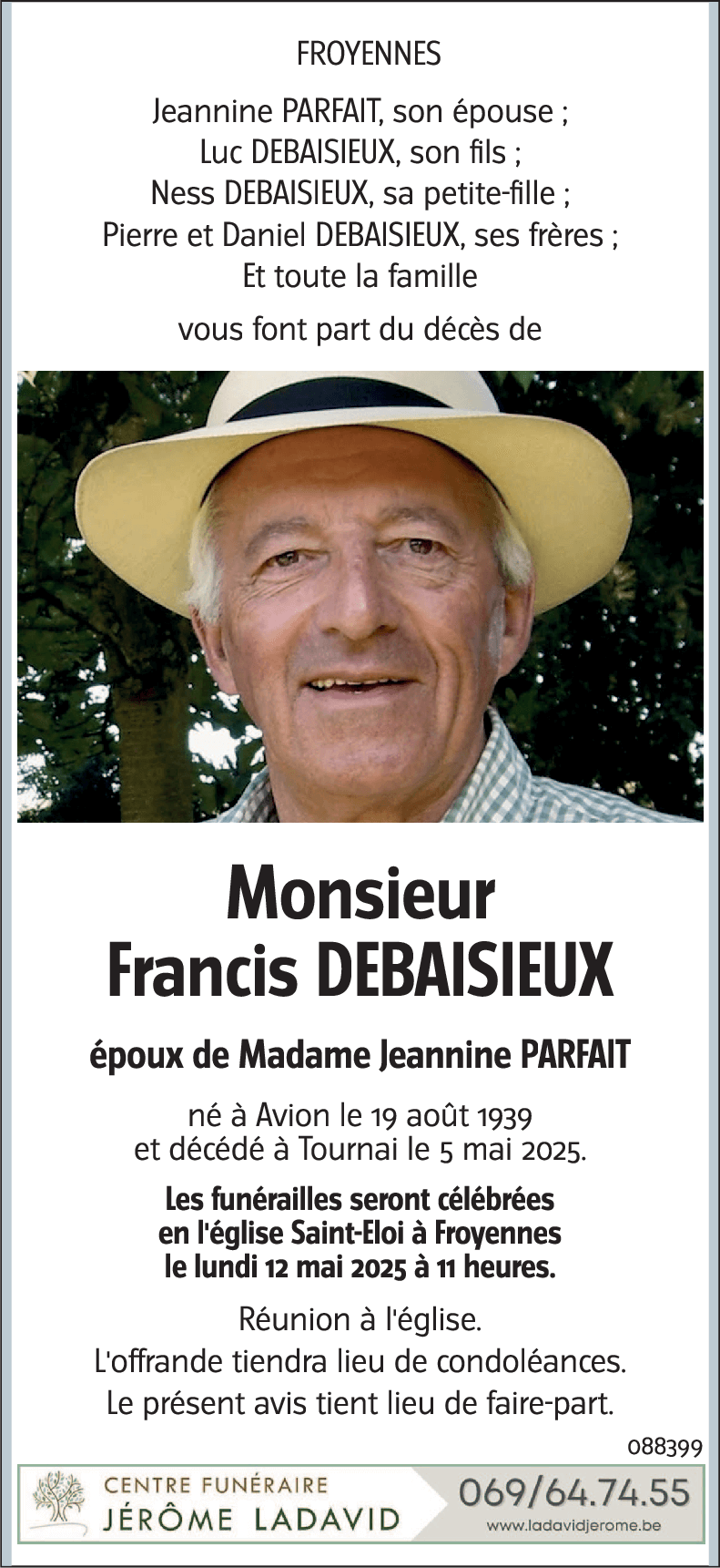 Francis DEBAISIEUX
