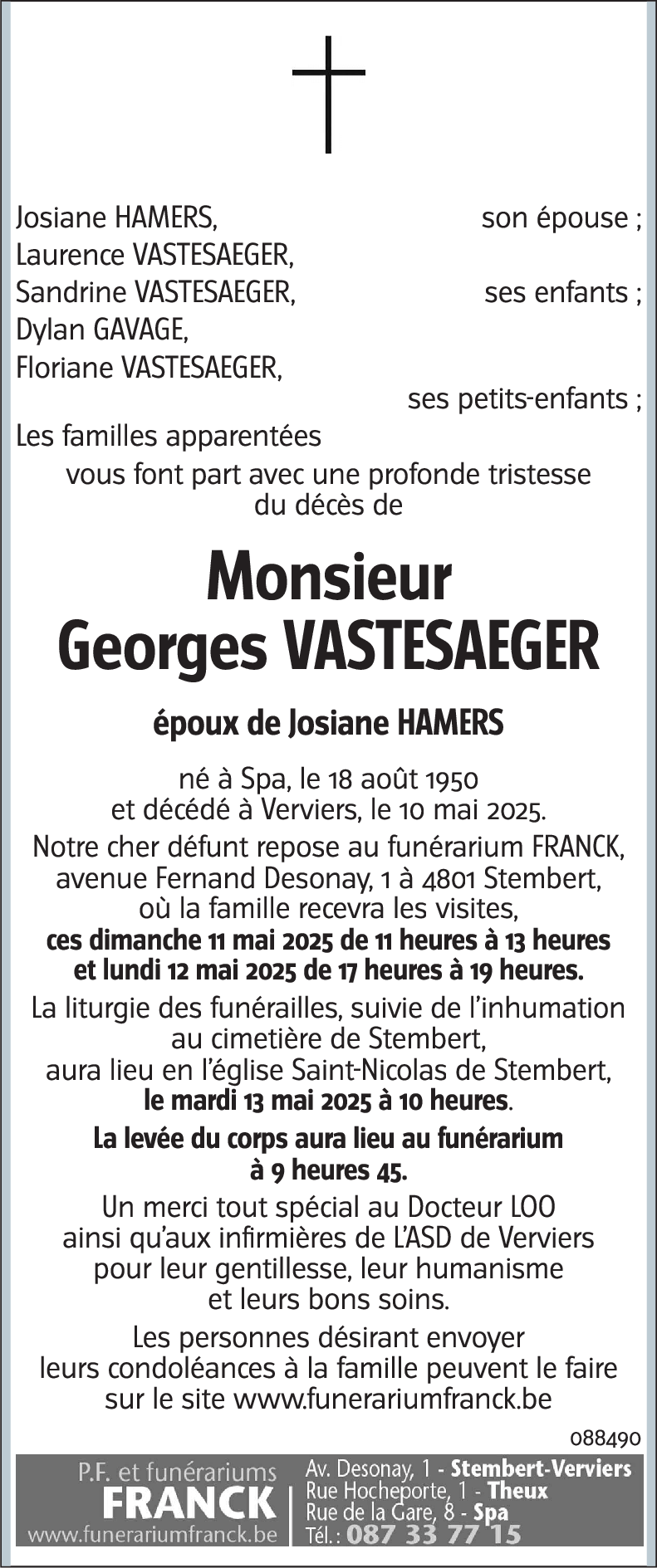 Georges VASTESAEGER