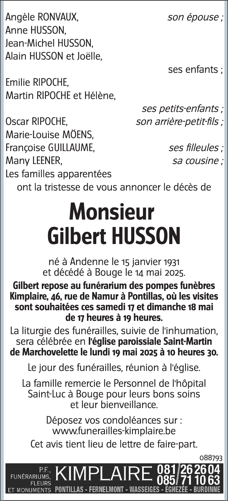 Gilbert HUSSON