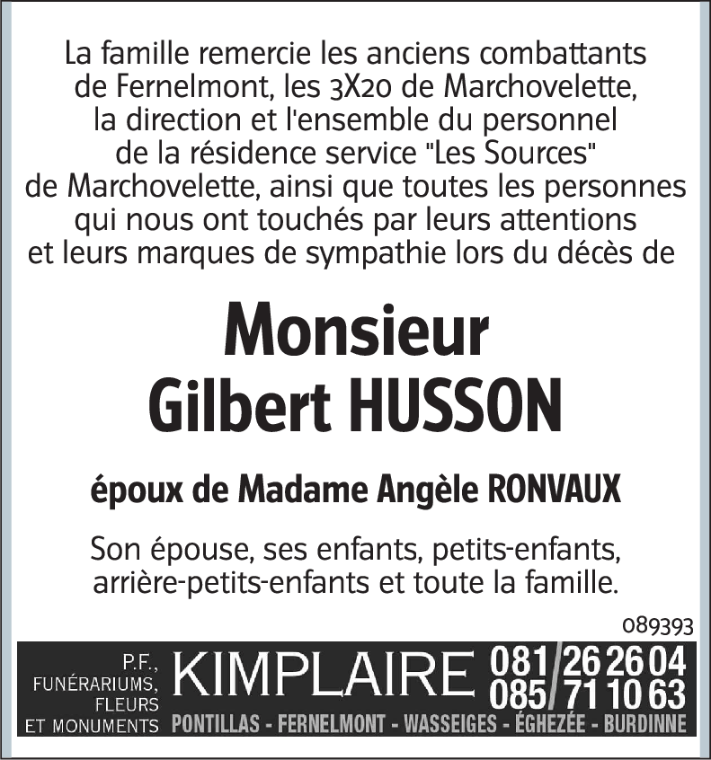 Gilbert HUSSON