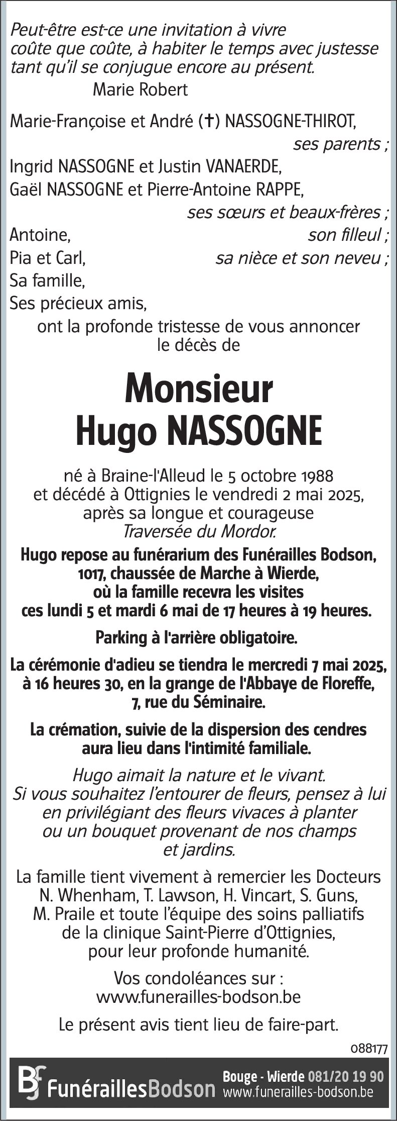 Hugi NASSOGNE