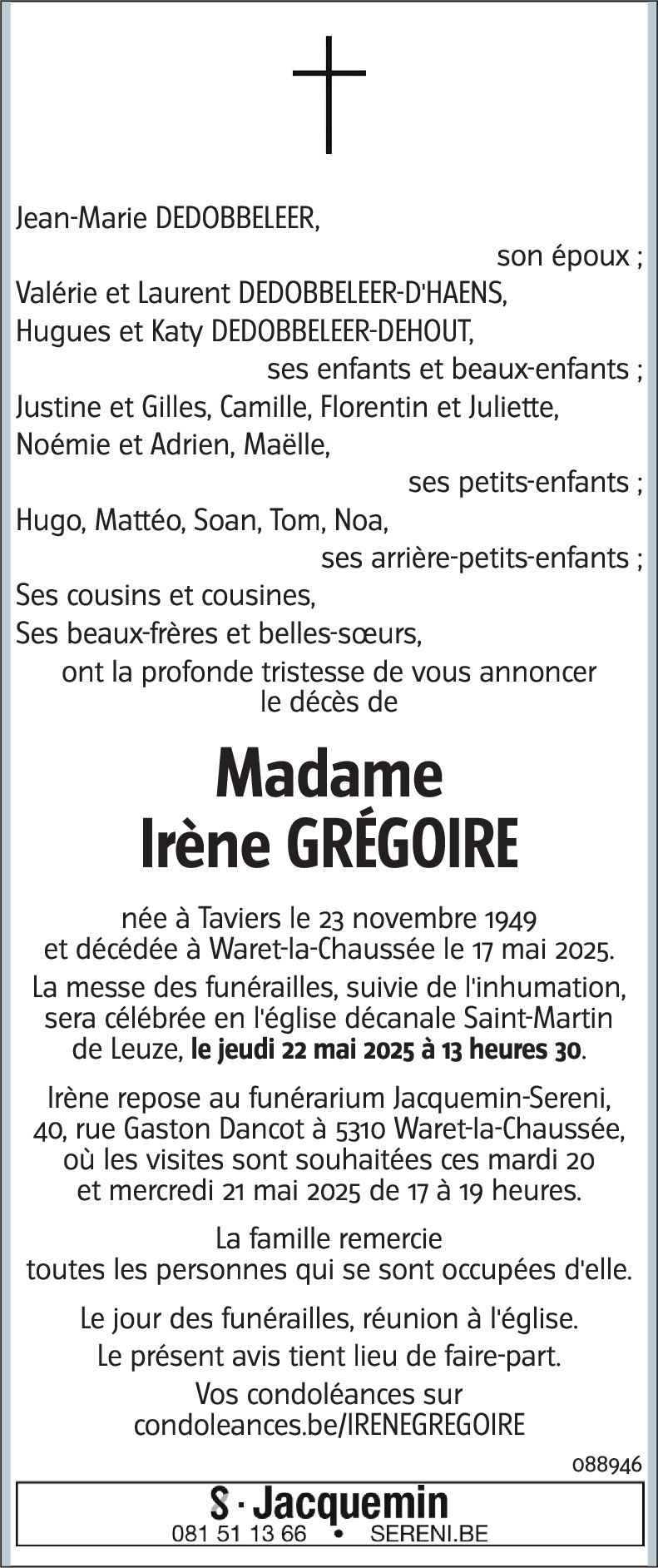 Irène GREGOIRE
