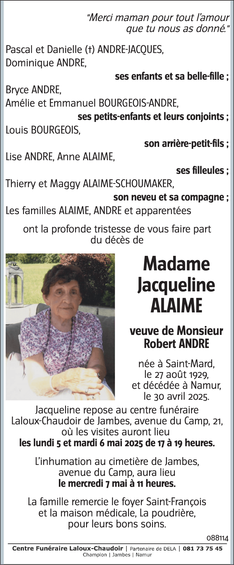 Jacqueline ALAIME