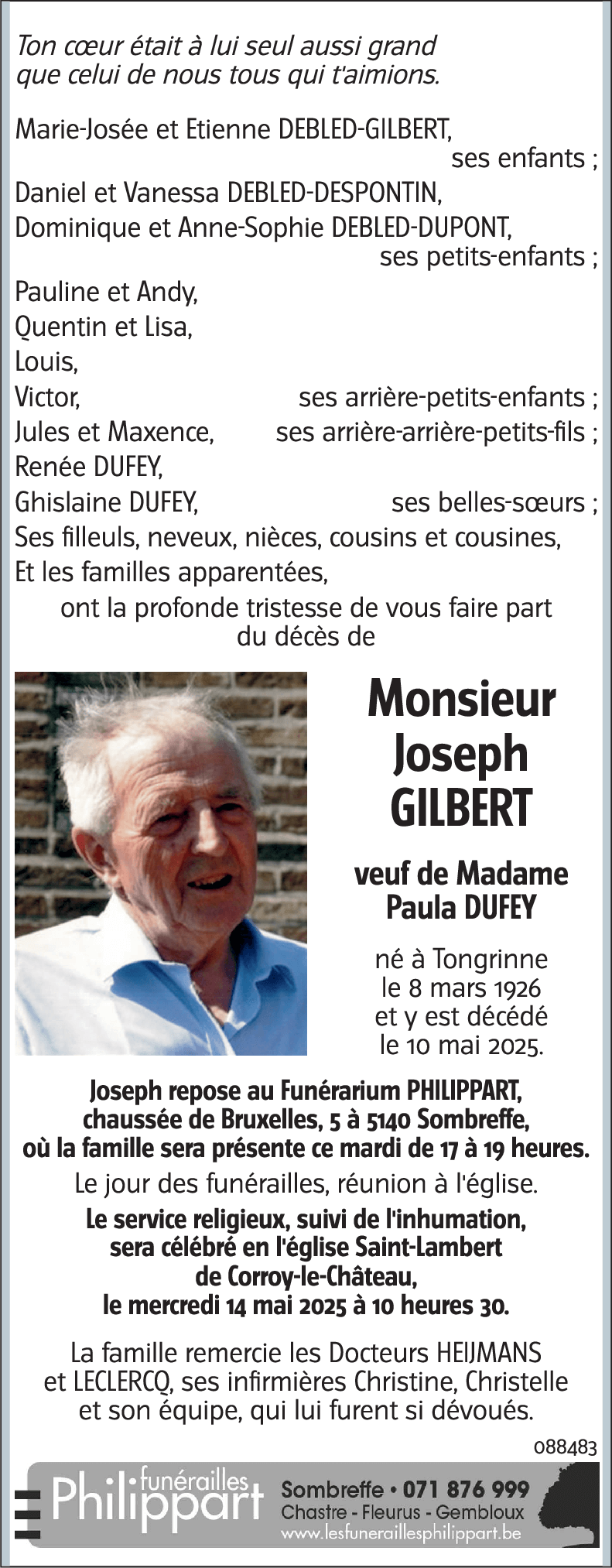 Joseph GILBERT
