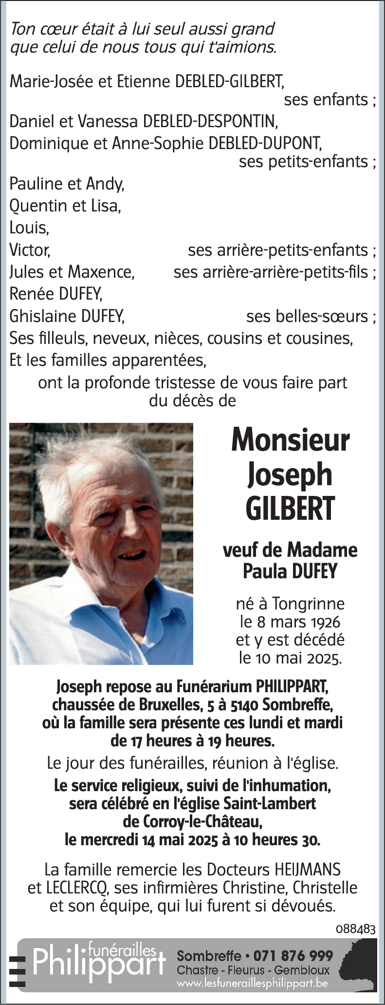 Joseph GILBERT