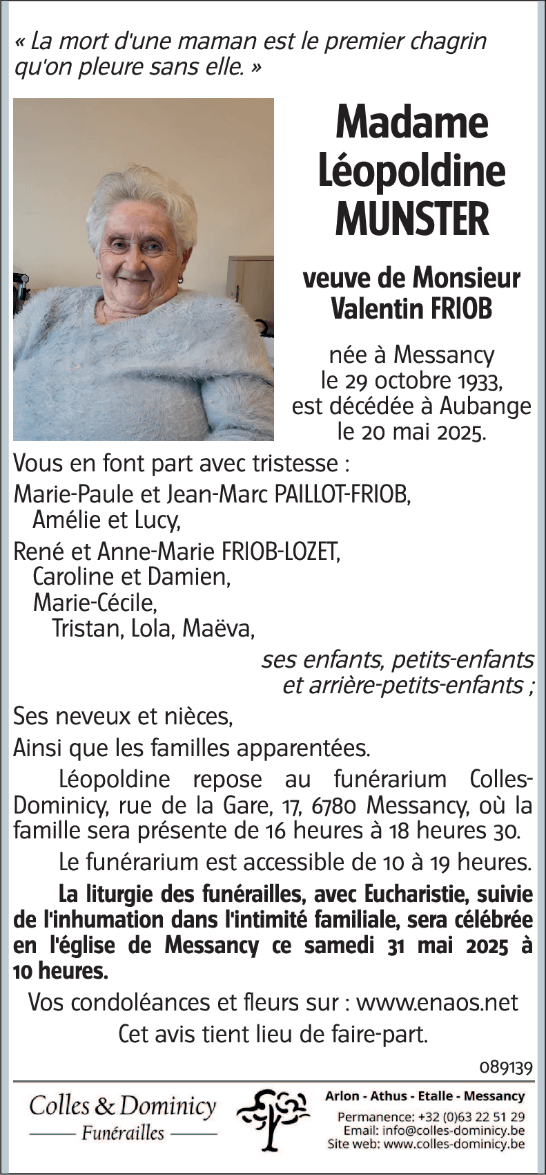 Léopoldine MUNSTER