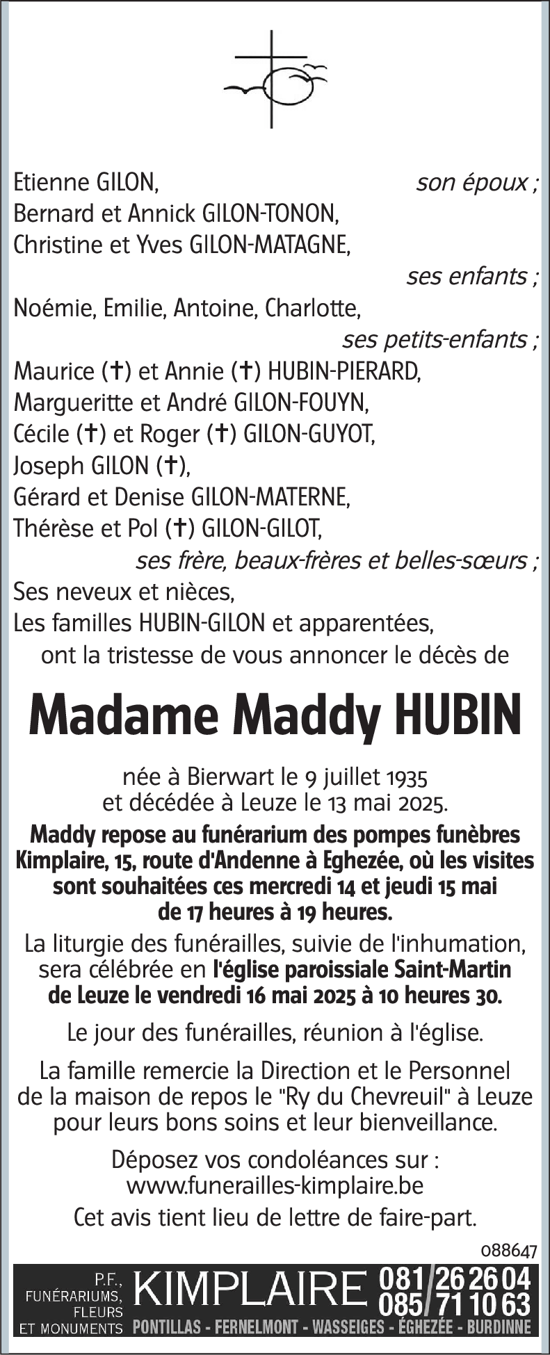 Maddy HUBIN