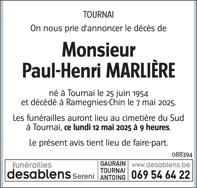 Paul Henri MARLIÈRE