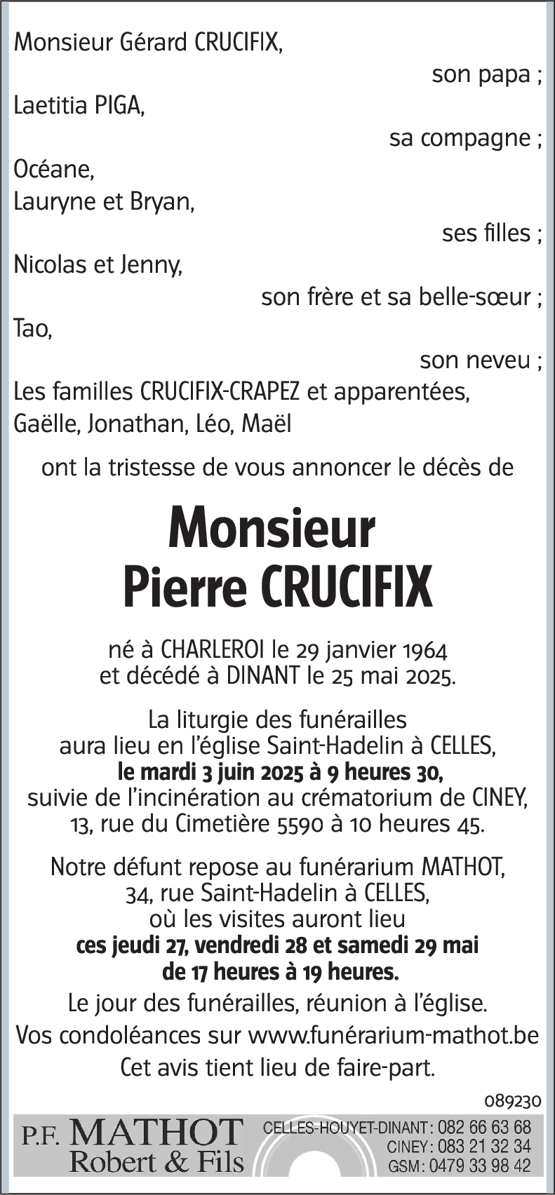 Pierre CRUCIFIX
