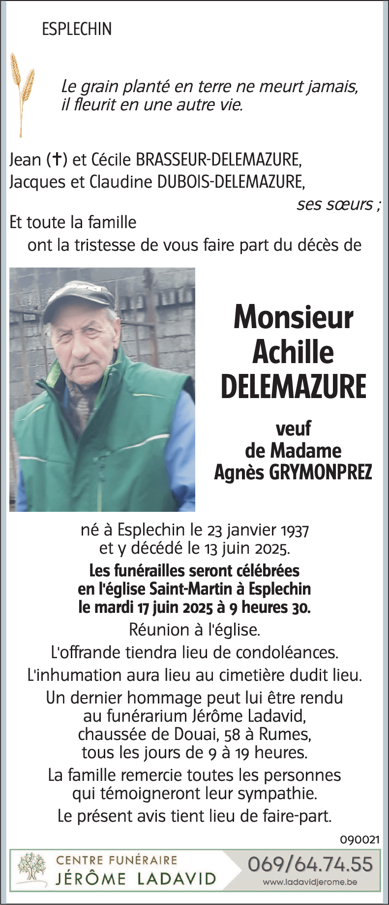 Achille DELEMAZURE
