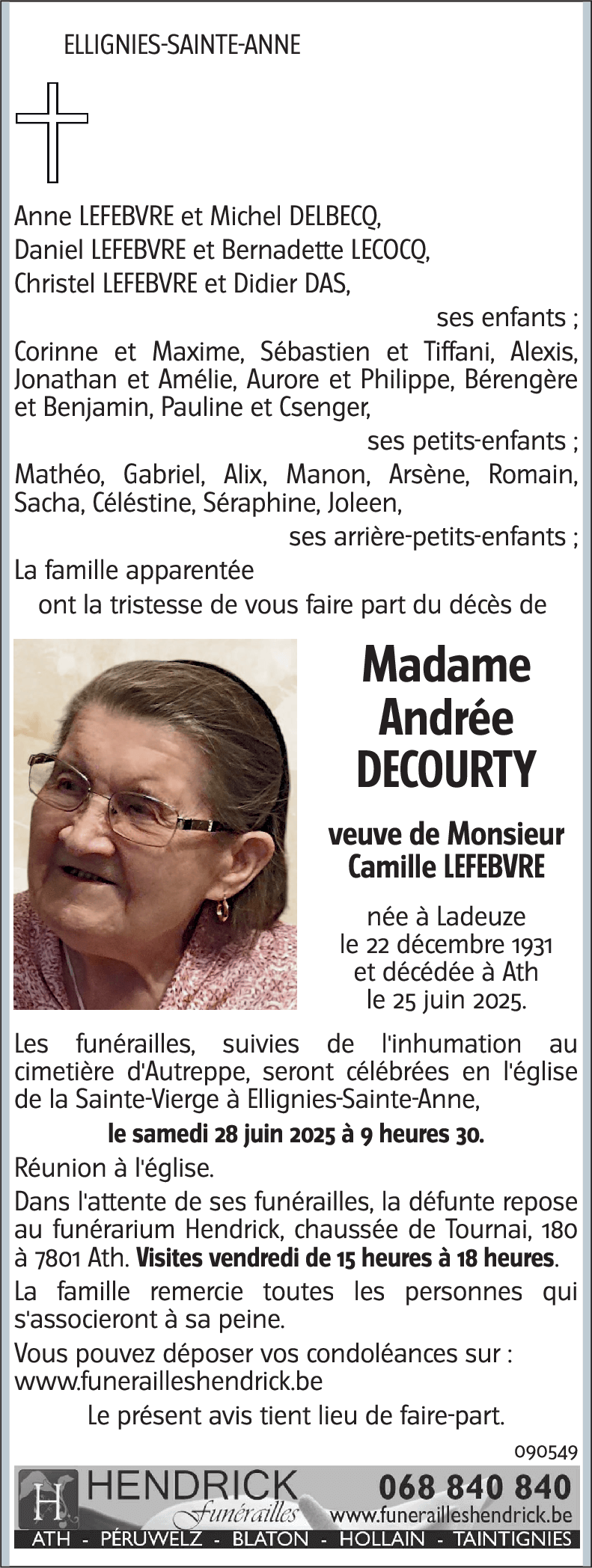 Andrée DECOURTY
