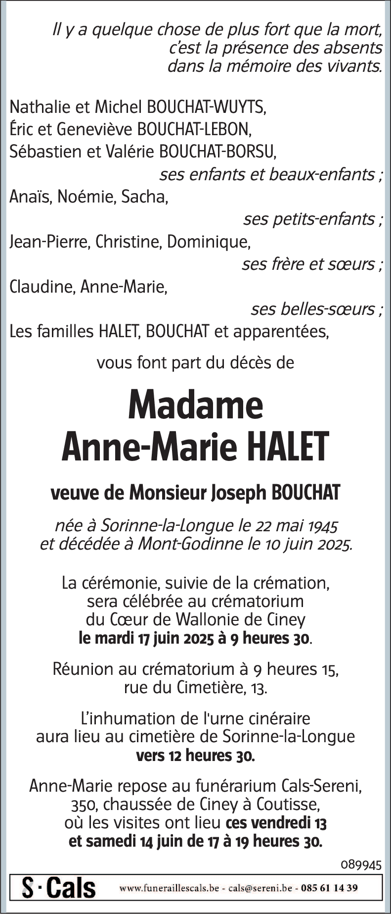 Anne-Marie HALET