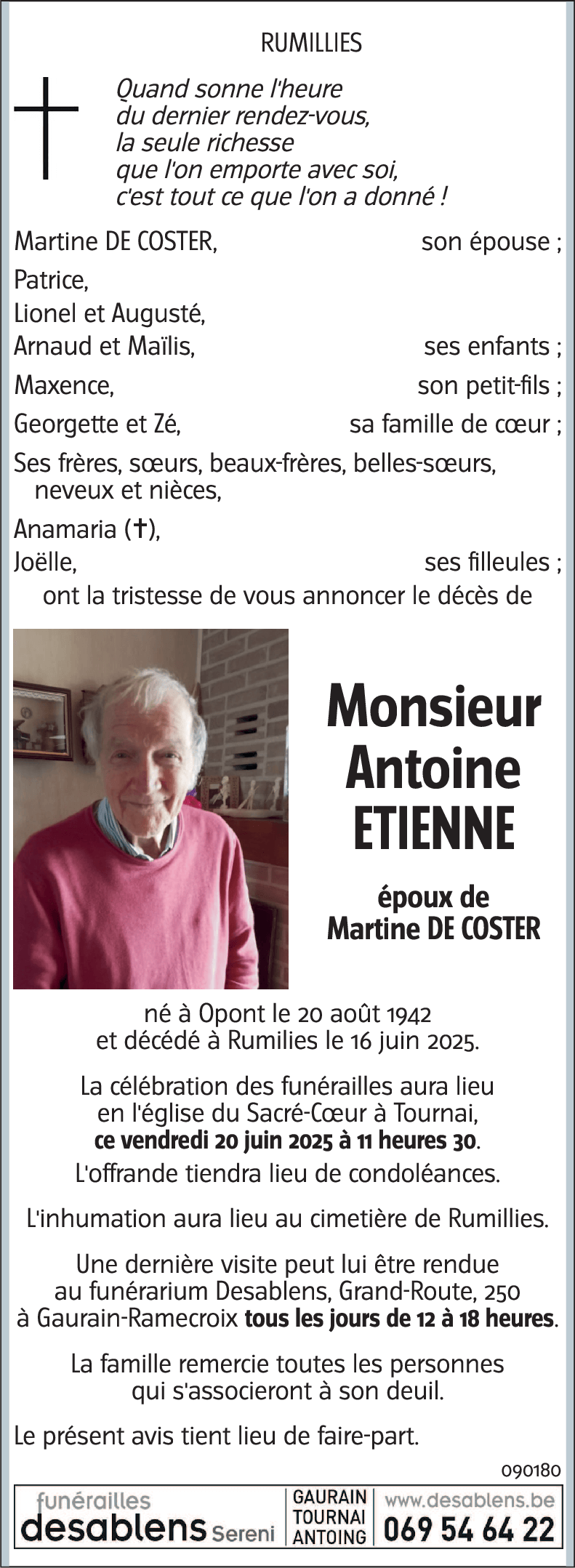 Antoine ETIENNE