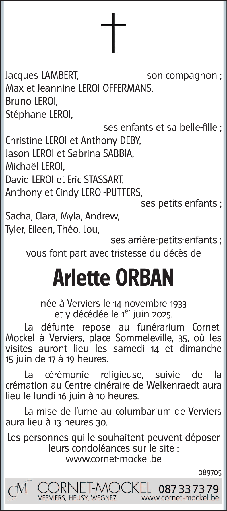 Arlette ORBAN
