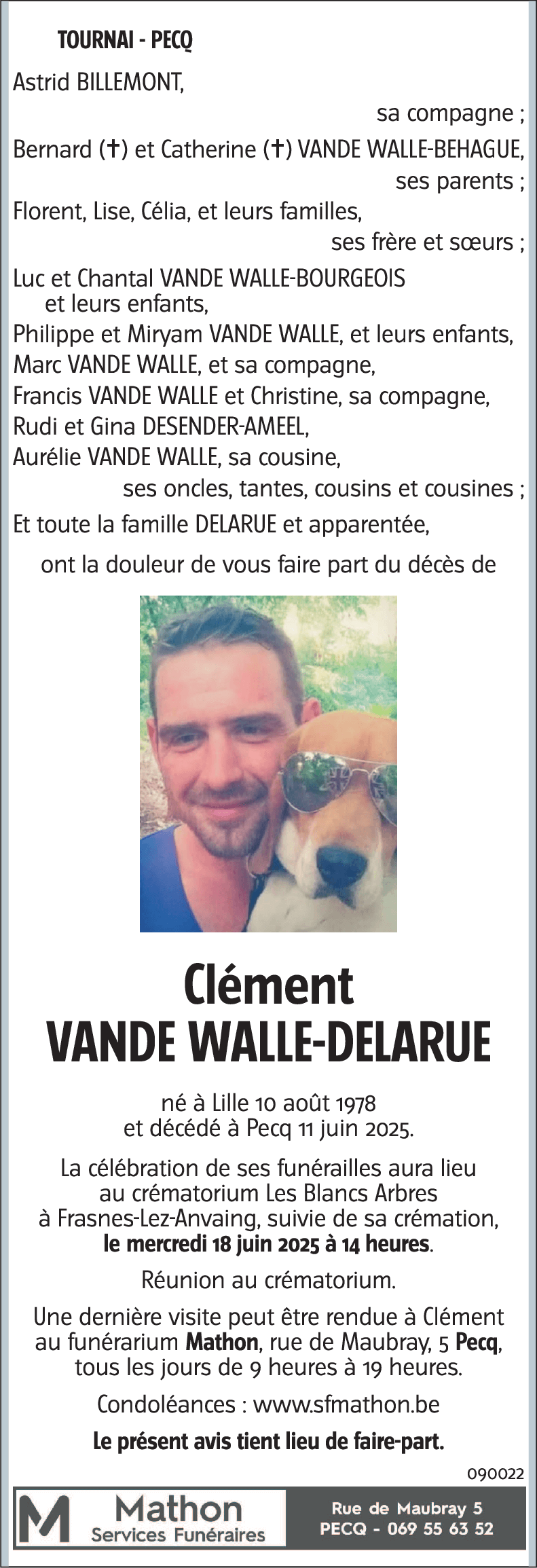 Clément VANDE WALLE-DELARUE