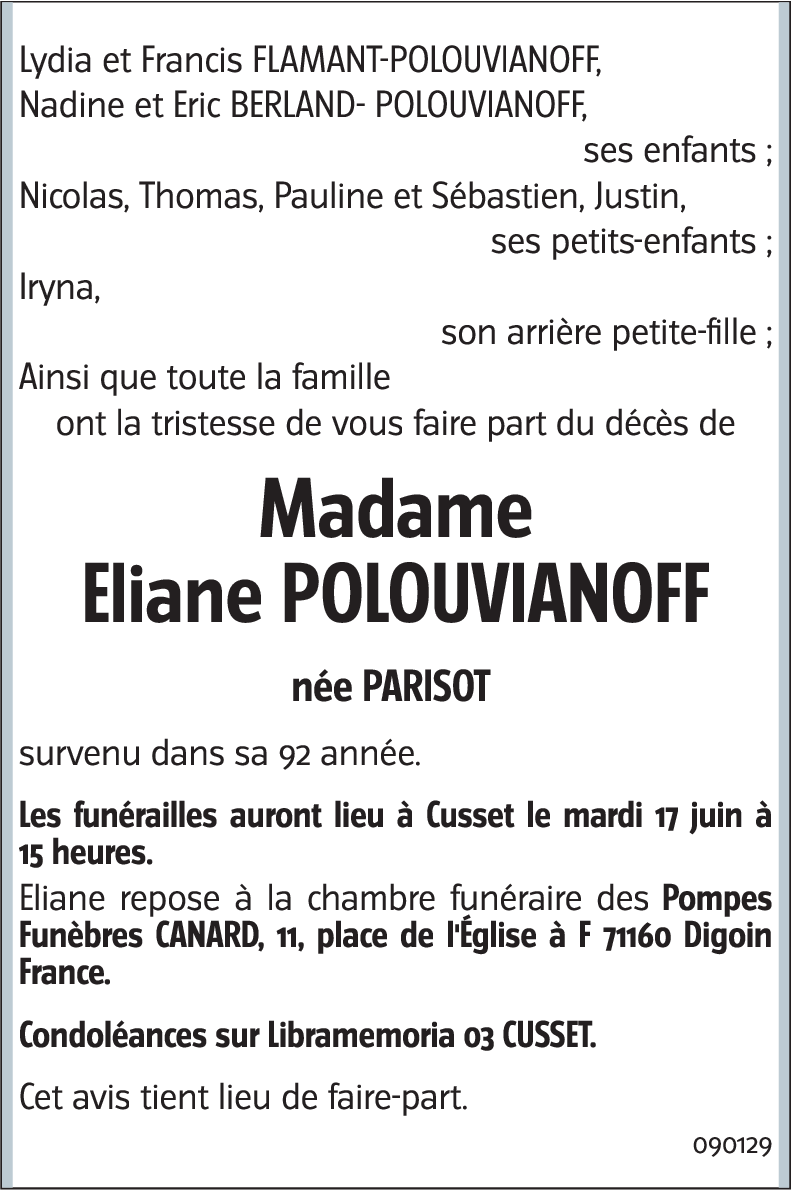 Eliane POLOUVIANOFF