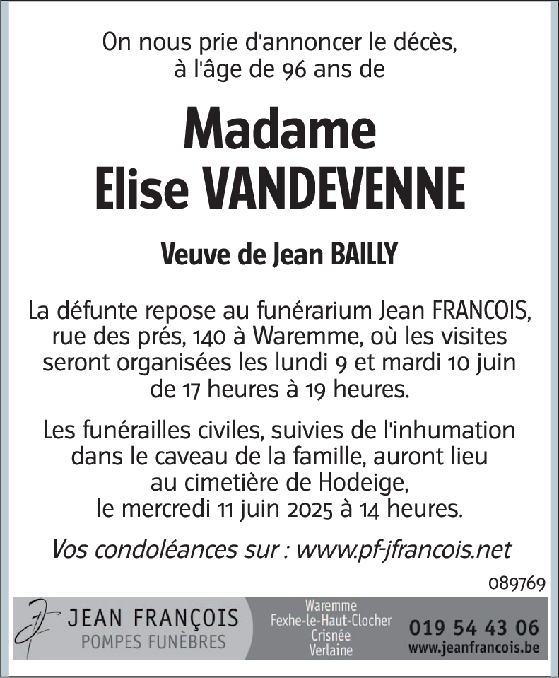 Elise VANDEVENNE