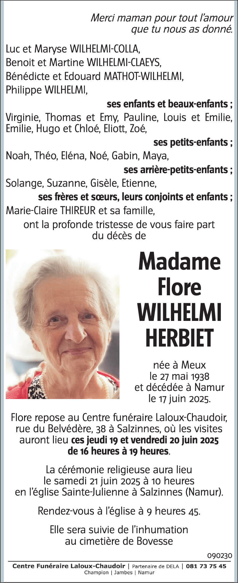 Flore WILHELMI - HERBIET