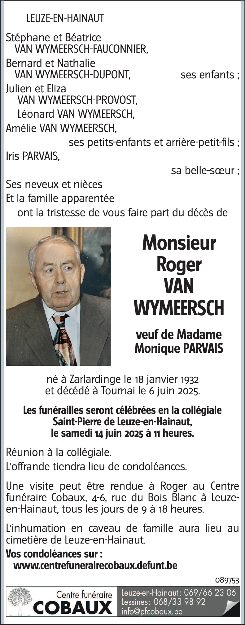 Georges VAN WYMEERSCH