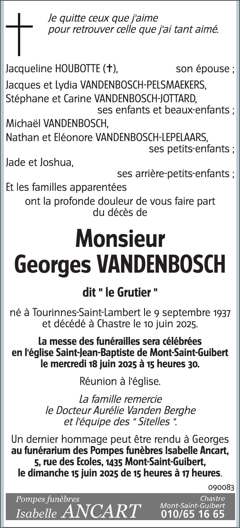 Georges VANDENBOSCH
