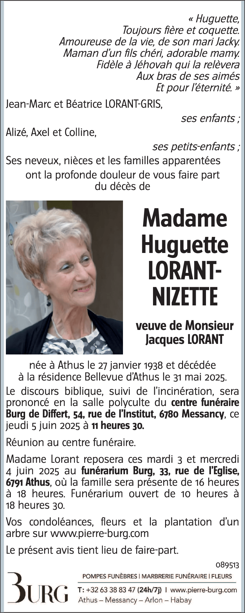Huguette NIZETTE