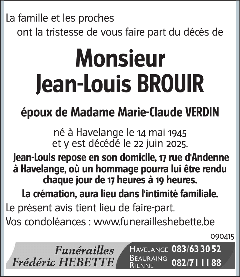 Jean Louis Brouir