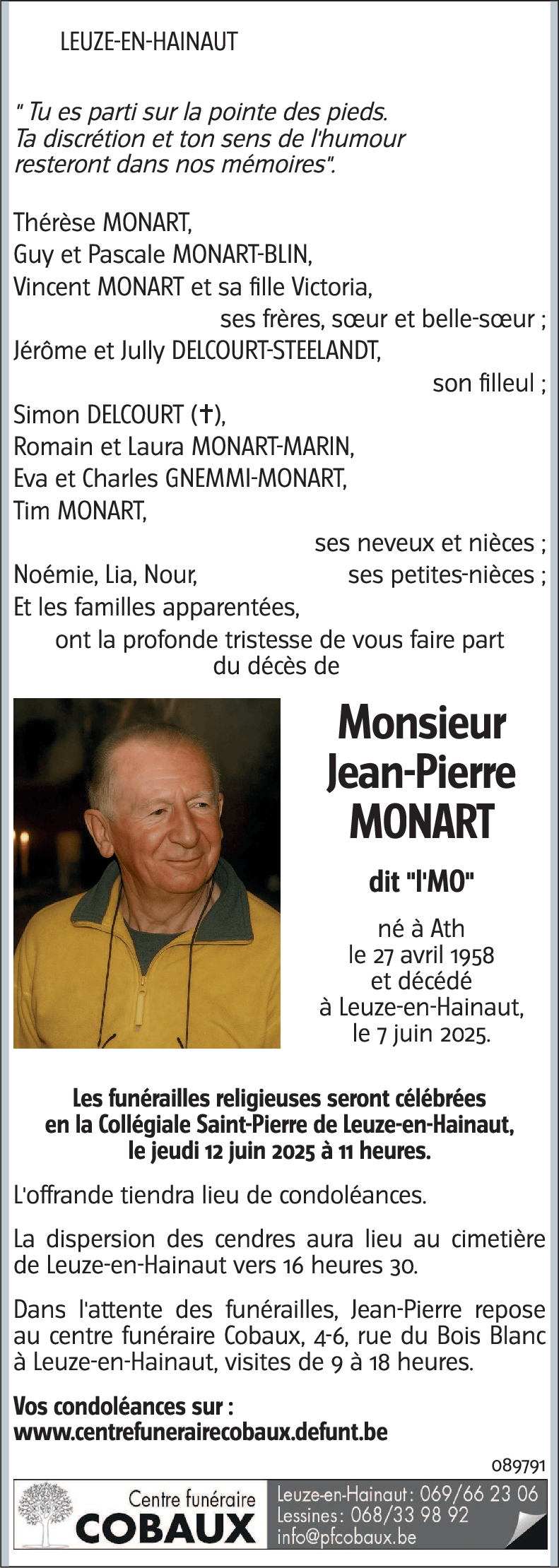 Jean-Pierre MONART