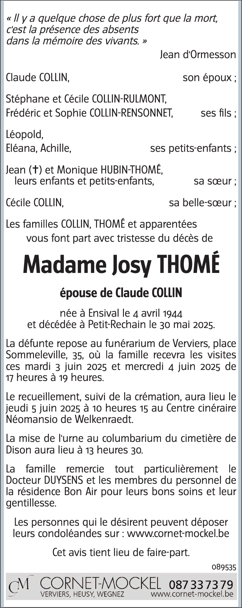 Josy THOMÉ