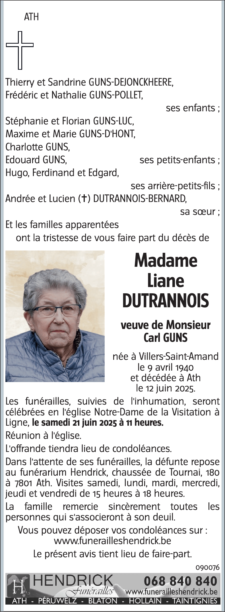 Liane DUTRANNOIS