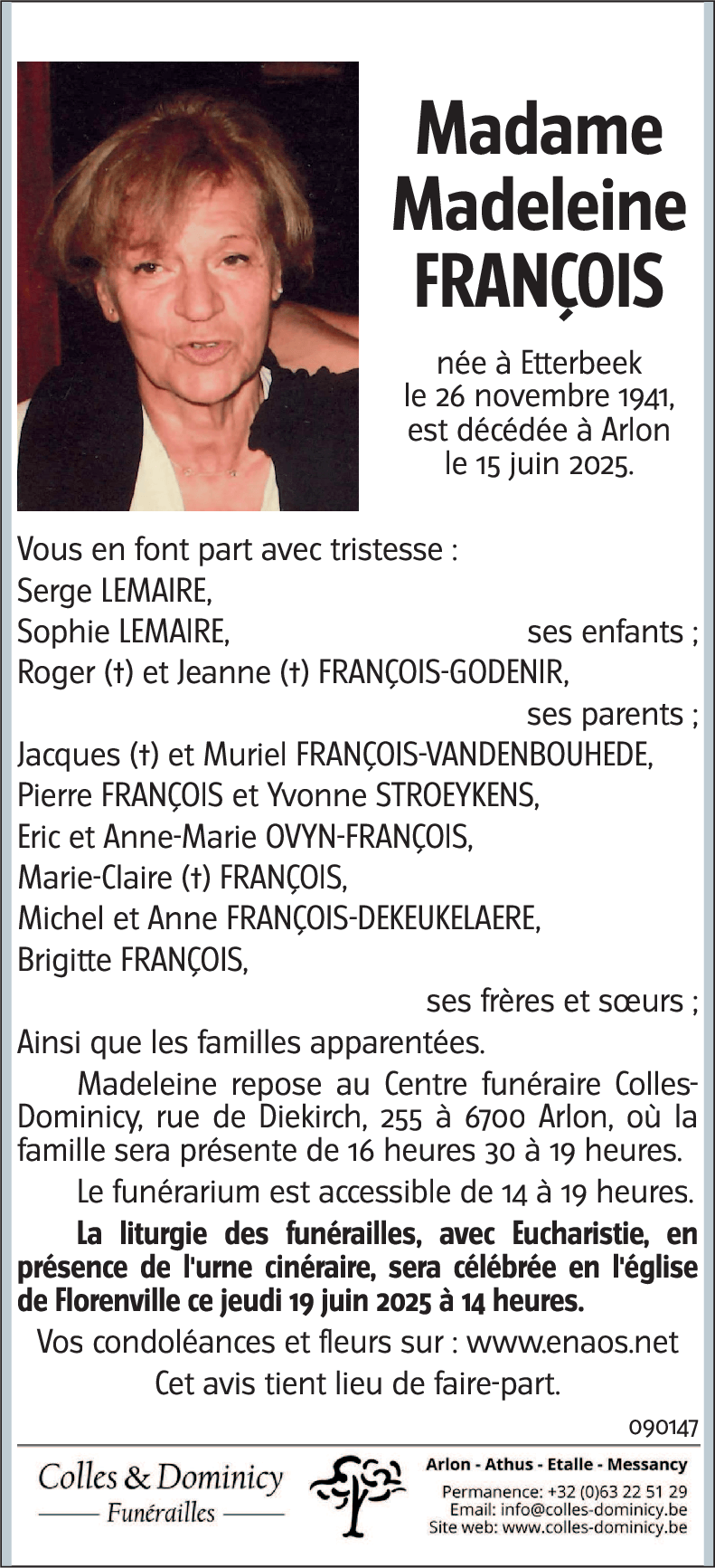 Madeleine FRANCOIS