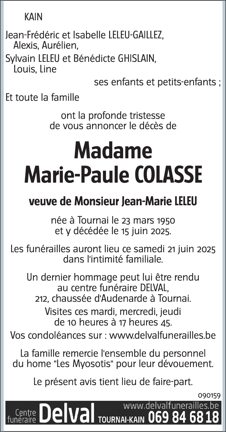 Marie-Paule COLASSE